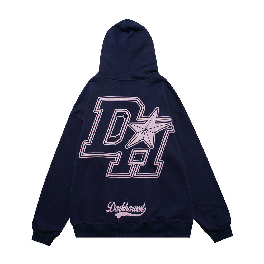 Fashion Letters Printed Hoodie Men