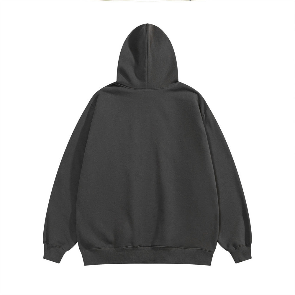 Foam Letter Printed Hoodie Men