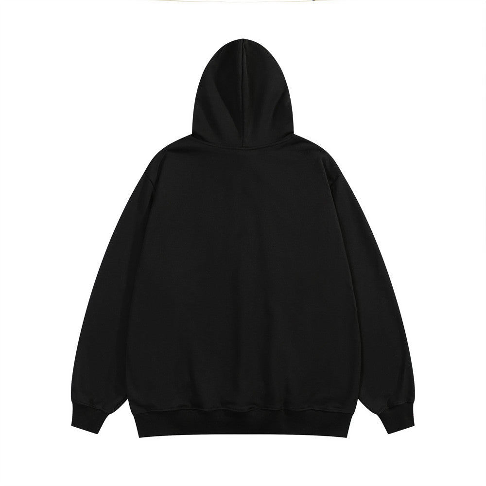 Foam Letter Printed Hoodie Men