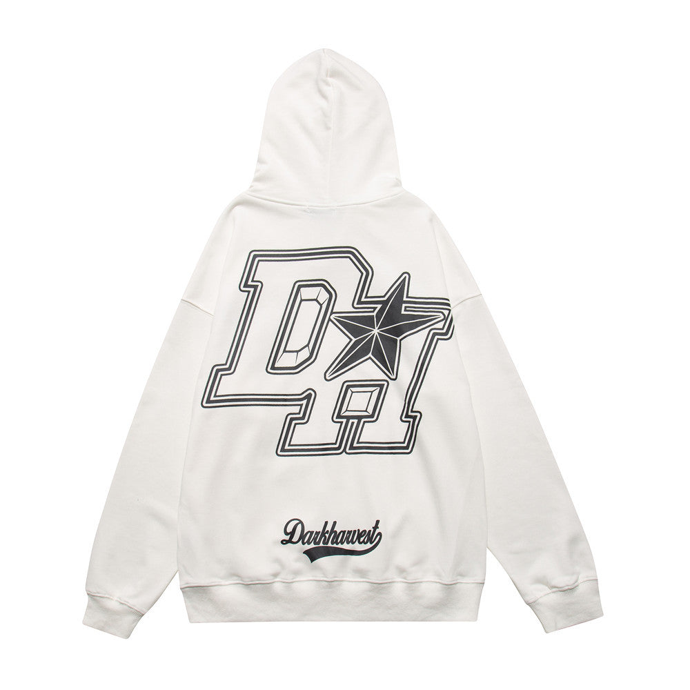 Fashion Letters Printed Hoodie Men